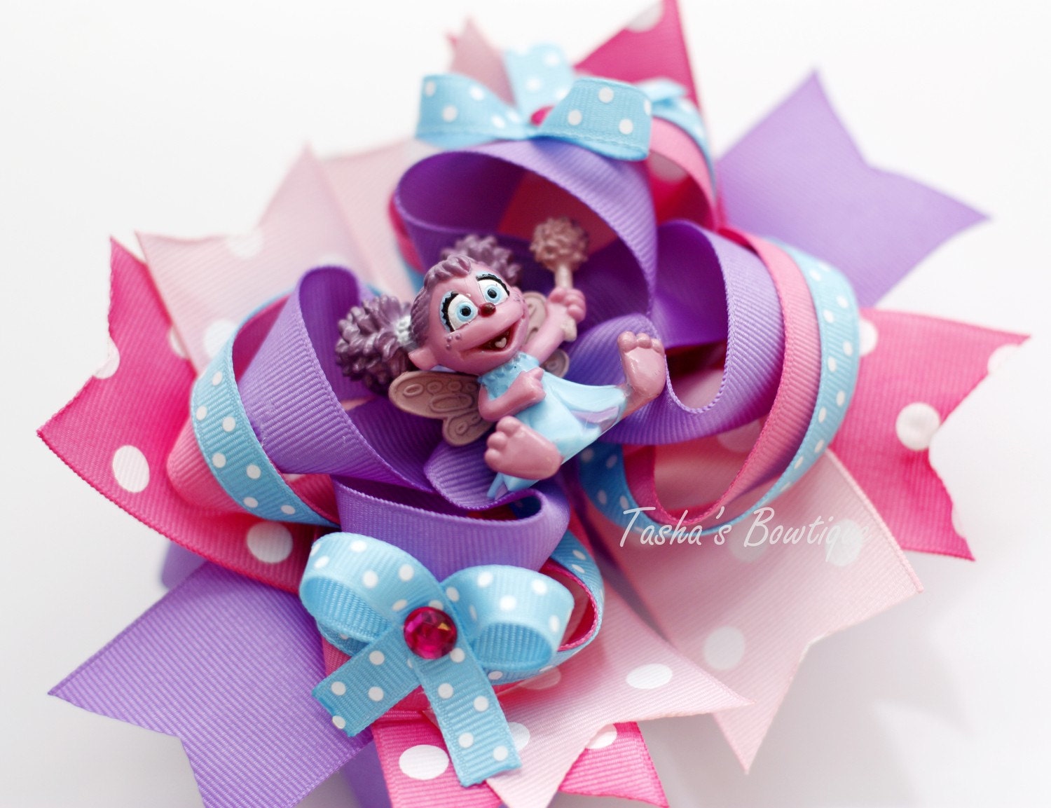 Abby Cadabby Big Girl Layered Hair Bow