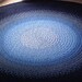 DEPOSIT for "Shades Of Rug" blue, made to order from recycled t shirts