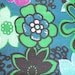 Vintage 1960s Vibrant Floral Cloth Luggage
