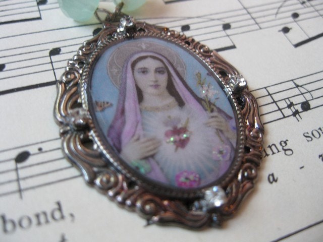 True to Your Heart Saint Rosary Necklace