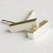 Stud Earrings - Sterling Silver Square Bar Studs - Minimalist Geometric Posts
