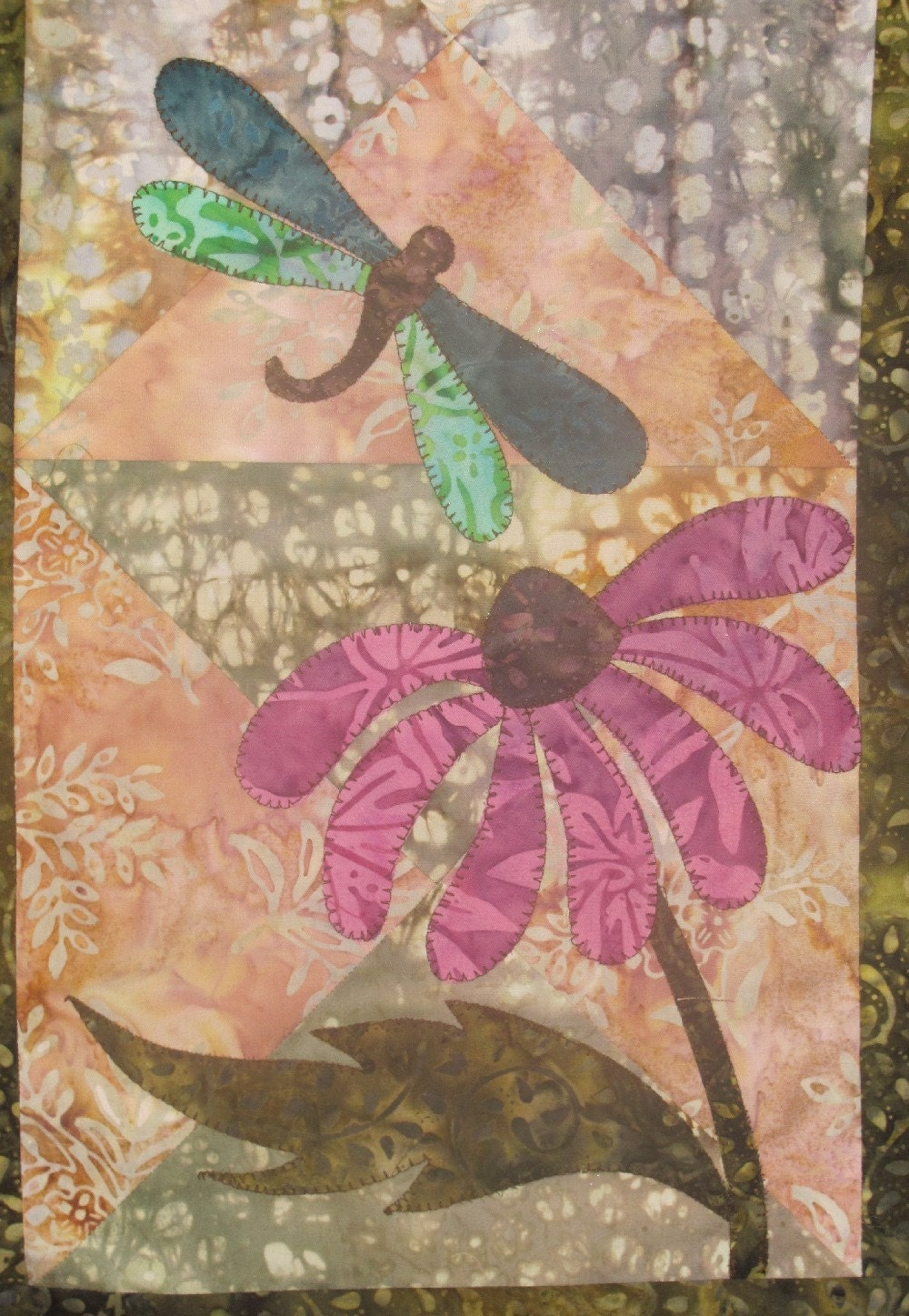 Dragonfly Dream Table Runner PDF Pattern from Quilt Doodle Designs