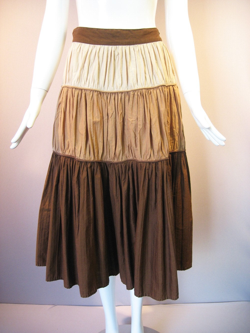 vintage peasant style 1950's skirt