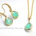 Sea Foam Earrings and Necklace Gift Set