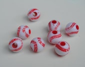 Plastic Baseball Beads