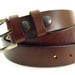 1 1/4 belt men women genuine brown leather made in USA 32mm top grain full grain