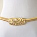 80s Vintage Slinky Gold Tone Belt