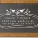 Custom Wood Handle Address Stamp Organic Loops Two Birds In Love -1029