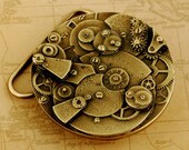 Steampunk Belt Buckle - Brass