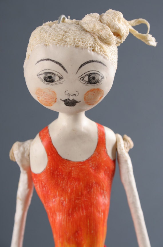 Clay Tangerine Art Doll - Ona - SALE