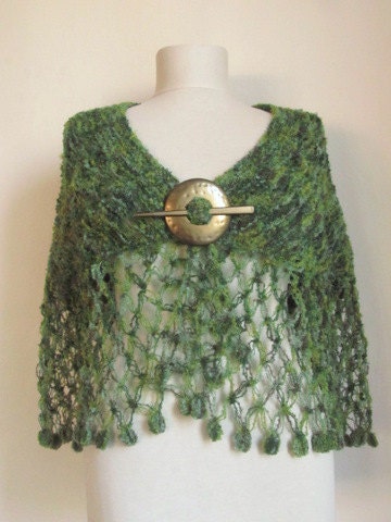 GREEN Multicolor Capelet ,