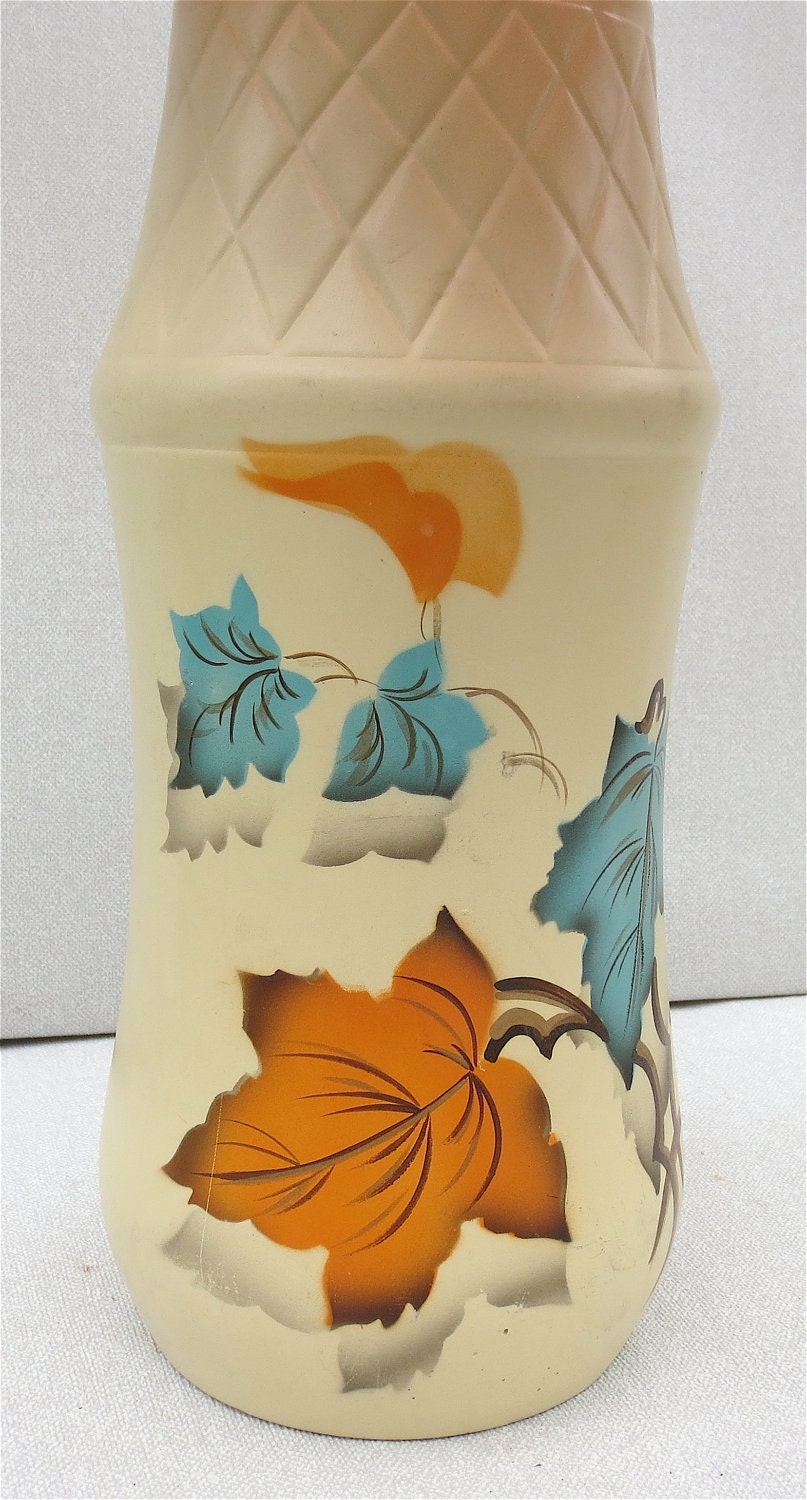 Vintage 1940's ELLGREAVE "Topaz" Ceramic Flower Vase Made in England - Large