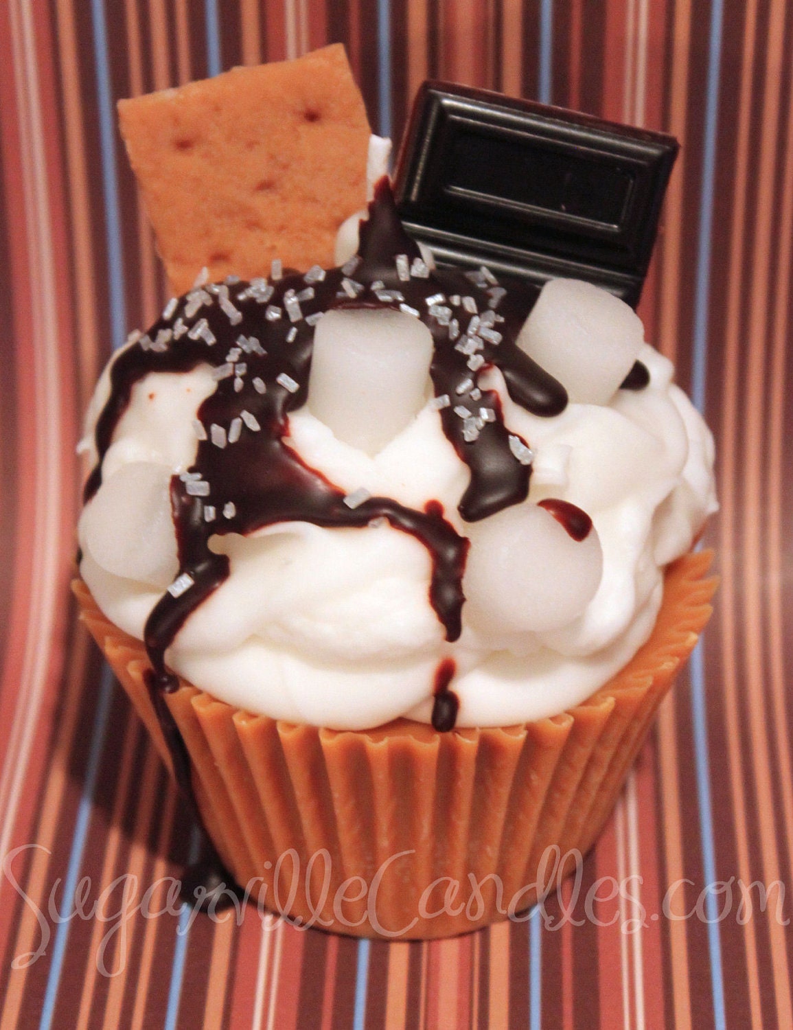 YUMMY S'MORES- Jumbo Cupcake Candle