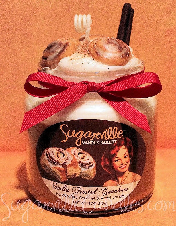 VANILLA FROSTED CINNABUNS 18oz Gourmet Jar Candle