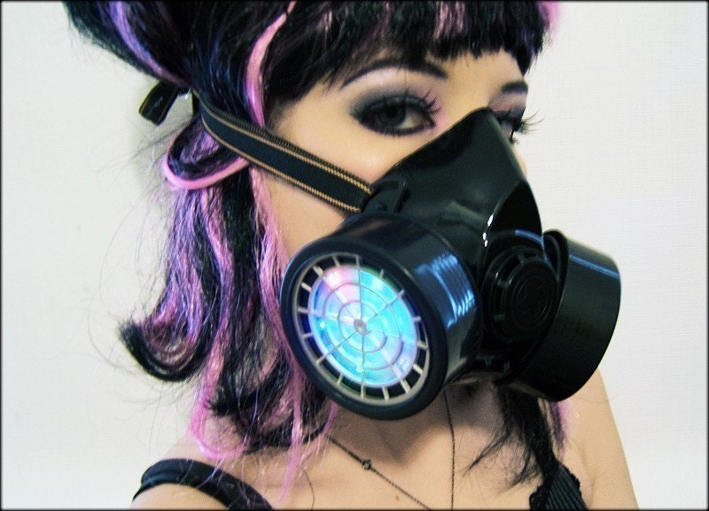 LIGHT-UP LED RESPIRATOR GAS MASK HALLOWEEN