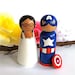 Superhero WEDDING CAKE TOPPER Super Hero Cake Topper Bride and Groom Wedding Cake Toppers Cake Topper Superman Wonder Woman Comic Books