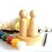 DIY Wedding Cake Toppers Kit with Stand and Paint Kit 2 Wood Peg Dolls Bride and Groom Naked Ready To Paint Do it Yourself Bridal