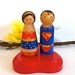 Superhero WEDDING CAKE TOPPER Super Hero Cake Topper Bride and Groom Wedding Cake Toppers Cake Topper Superman Wonder Woman Comic Books
