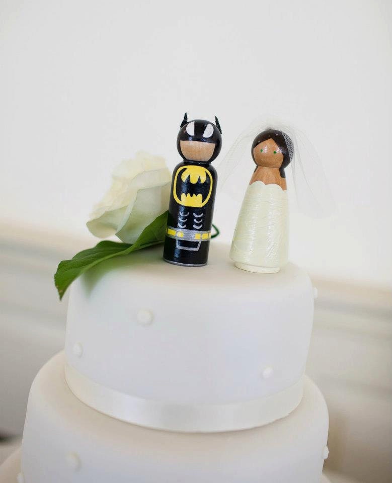 Superhero WEDDING CAKE TOPPER Super Hero Cake Topper Bride and Groom Wedding Cake Toppers Cake Topper Superman Wonder Woman Comic Books