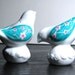 Painted Salt And Pepper Shakers- Porcelain Birds