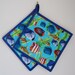 Brightly Colored Fish Potholders