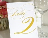Table Numbers - Set of 35, Any Color, Perfect for your Wedding Reception, Party, or Event