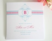 French Stripes Ceremony Programs, Purchase this Deposit to Get Started
