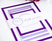 Modern Wedding Invitation - Modern Circle Logo Wedding Invitation - Deposit