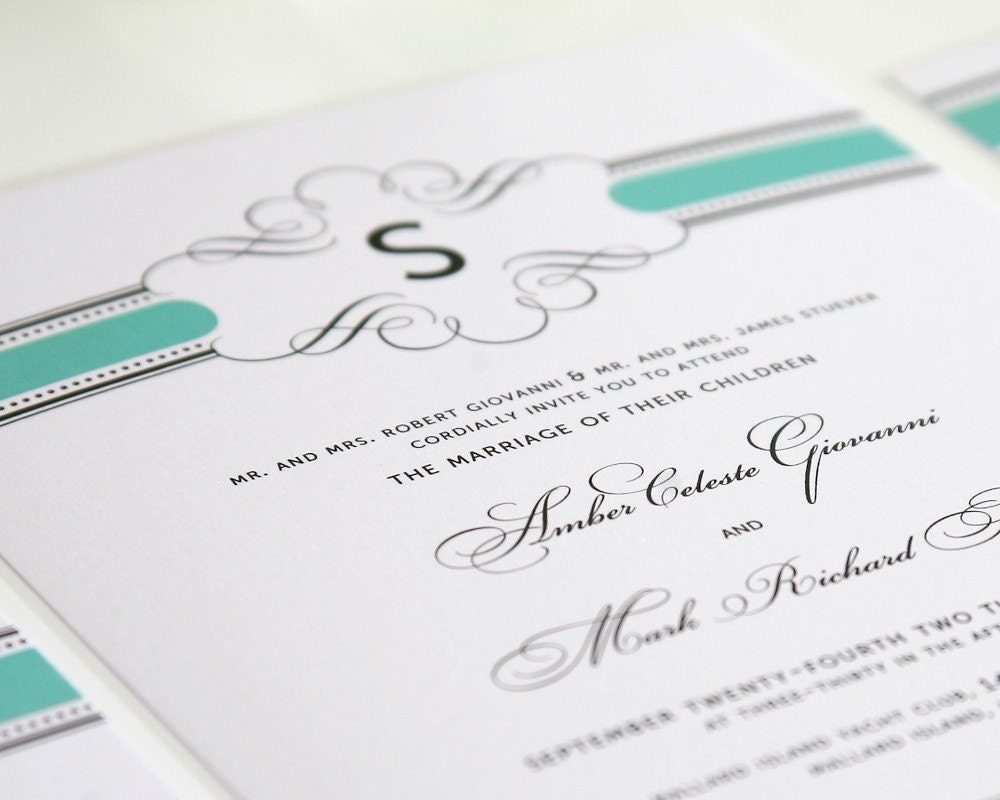 1940s Vintage Wedding Invitations - Vintage Wrap Deposit