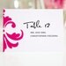 Tented Place Cards or Seating Cards for Your Wedding, Damask Accent Design Deposit