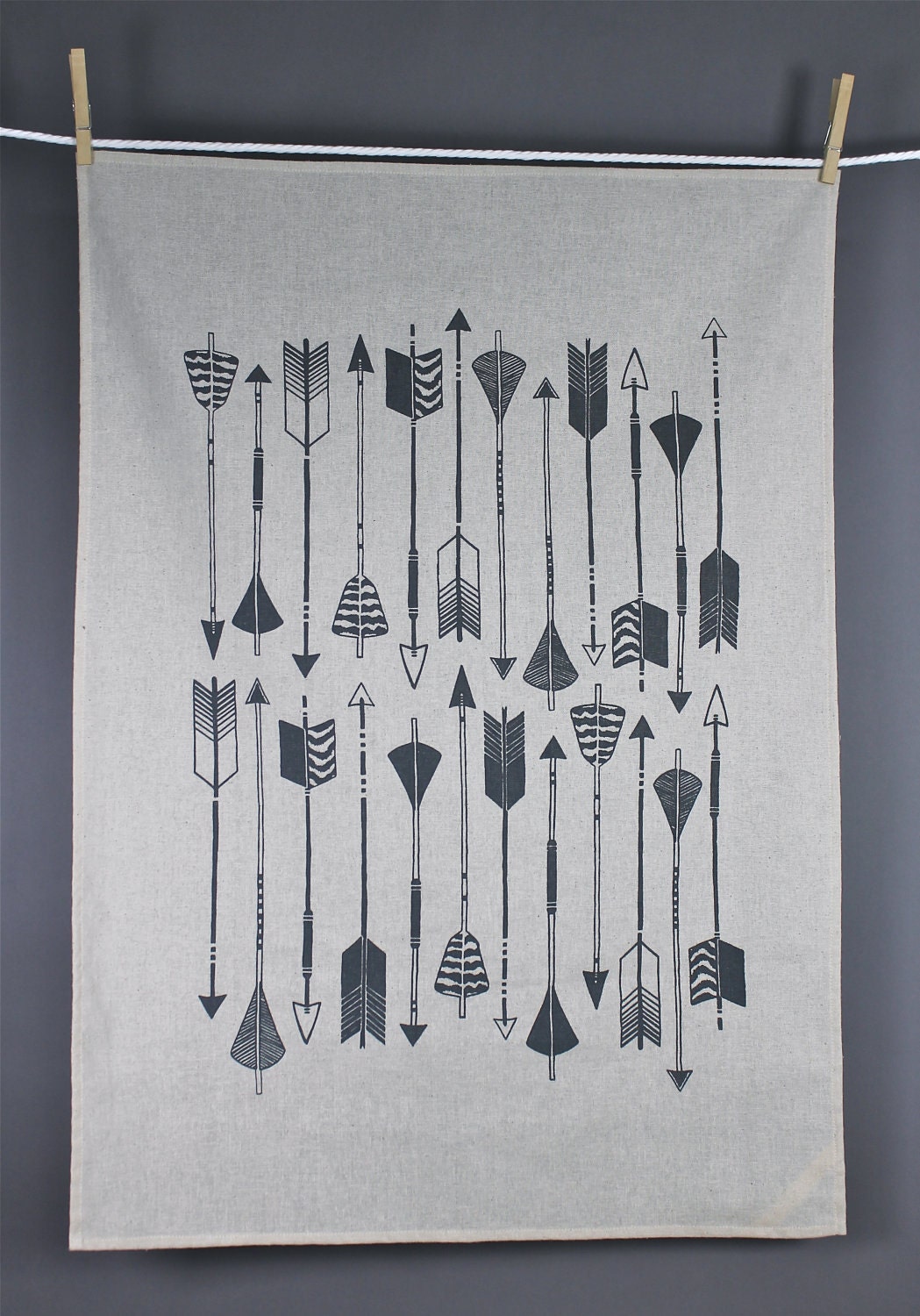 Arrow tea towel