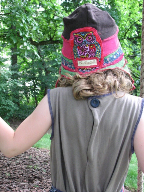 pdf OFFtheWALL recycled HAT easy-to-sew pattern and tutorial...sizes 1-6yrs, upcycled t-shirts