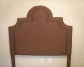 Espresso Upholstered Headboard- twin size