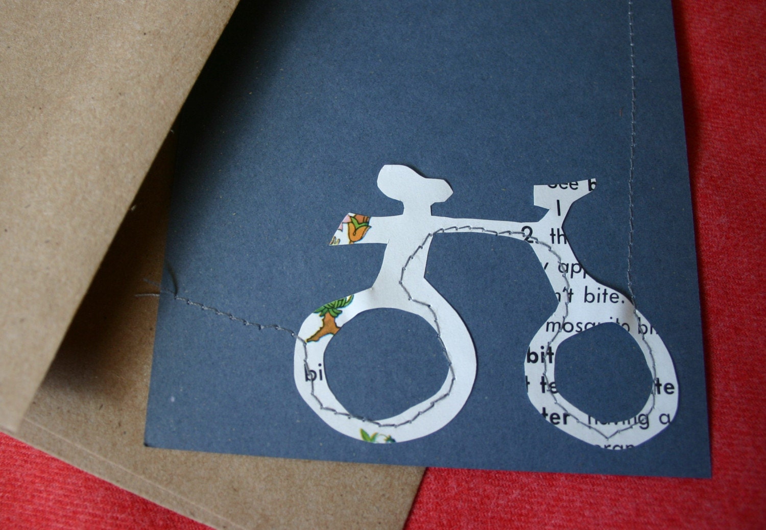 Bicycle Cards - Handcut and Sewn - Set of 4