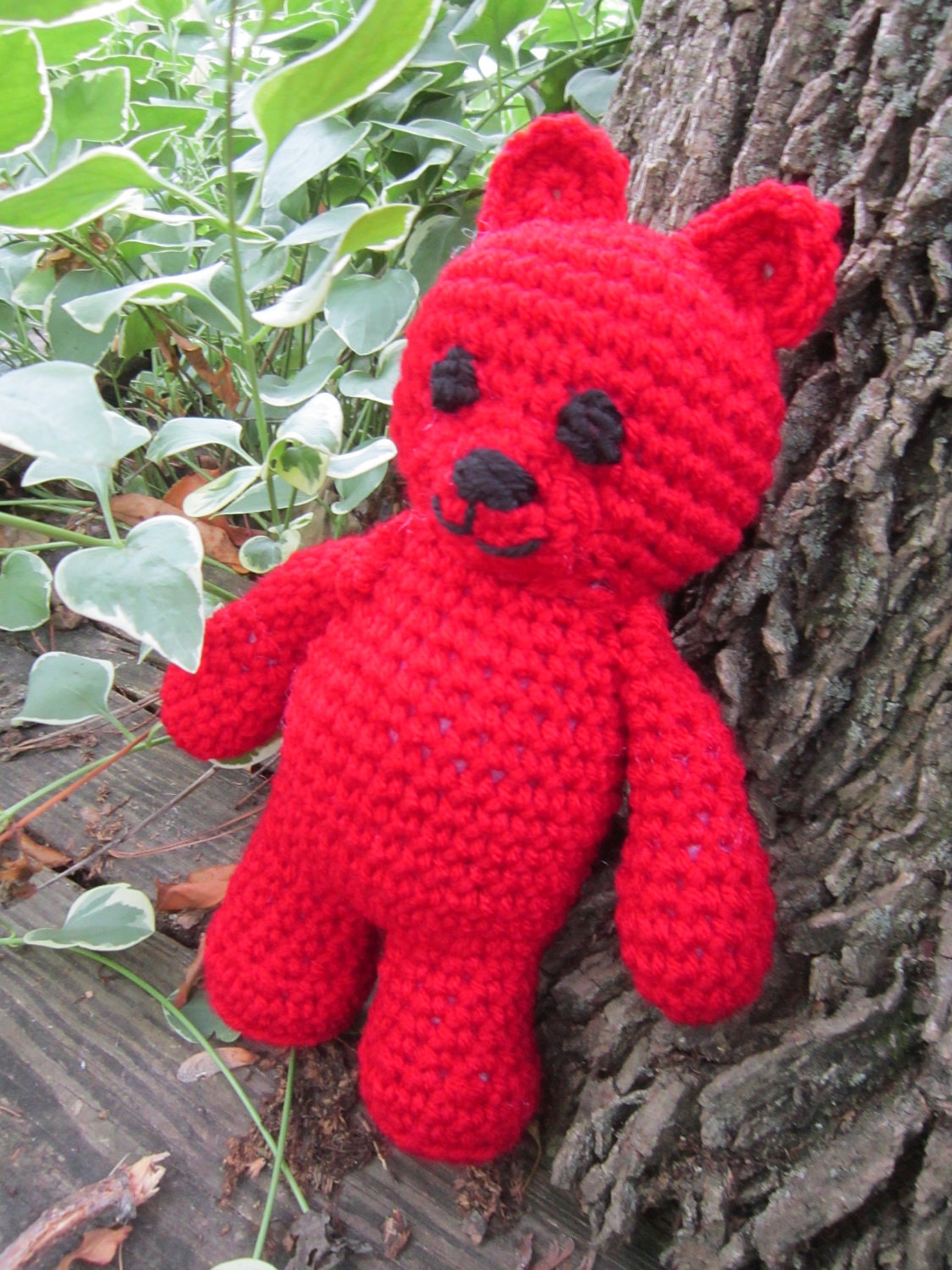 Ruby Red Teddy Bear July Birthstone