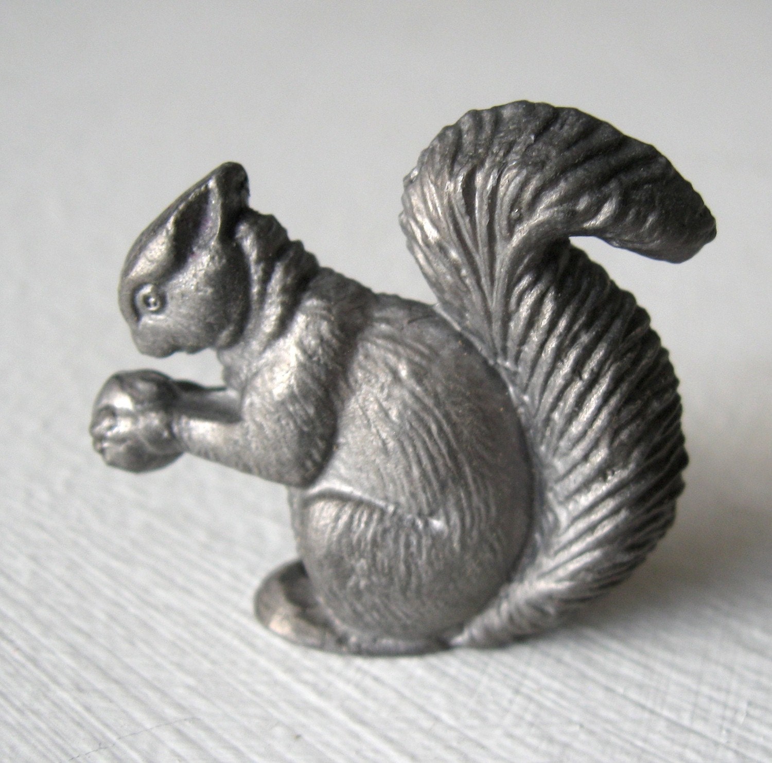 Two Nutty Squirrels Miniature Pewter Figurines by Vivavivant