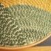 Large art embroidery Fields of Yellow and Green upcycled wool