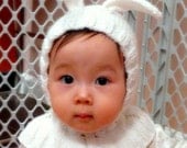 2T-3T Little White Bunny Coverall Hat