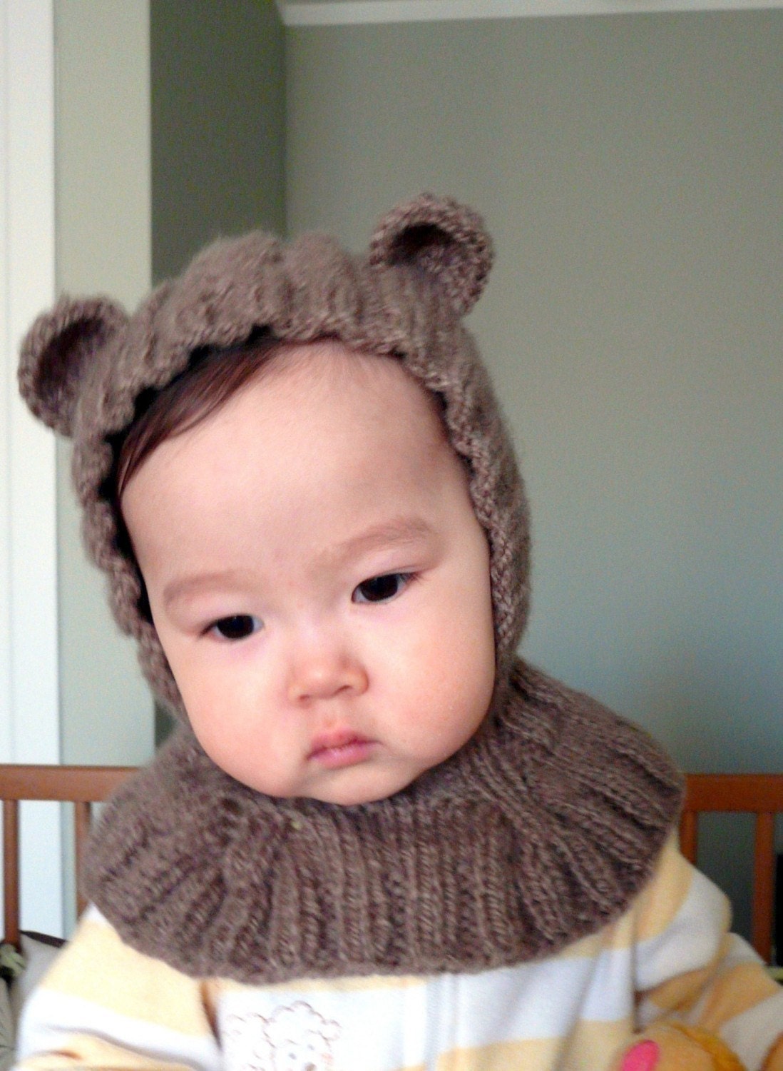 Bear Coverall Hat 9-18 months