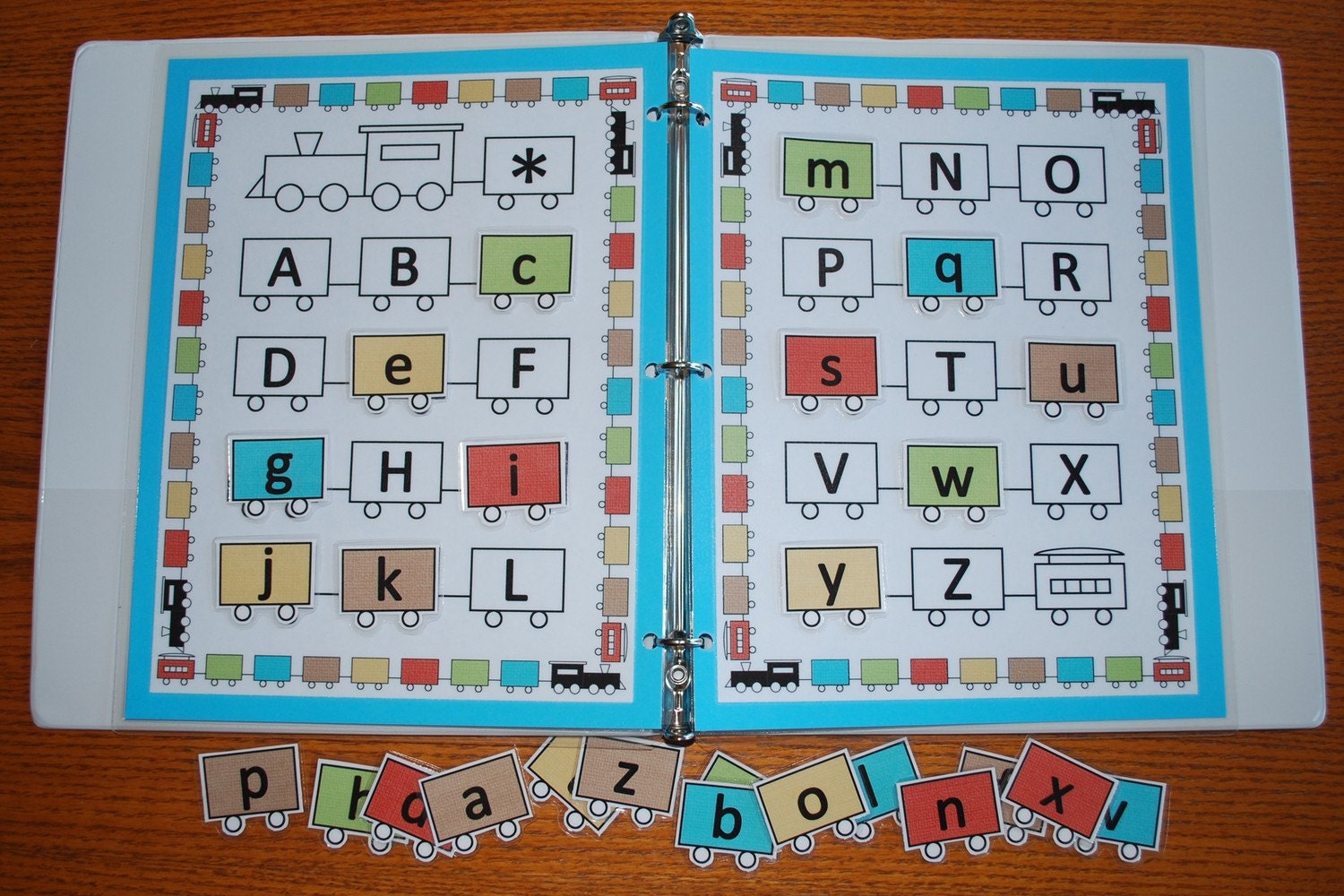 Train Alphabet Printable Game