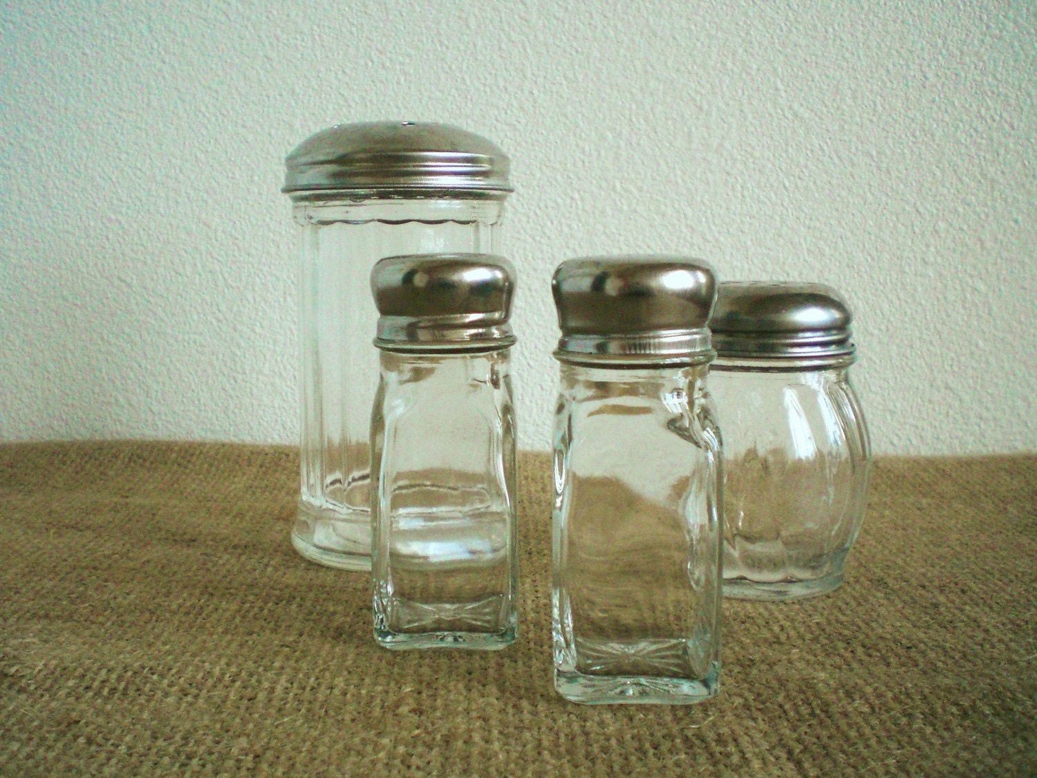 Vintage Sugar Shaker AND Salt & Pepper Shaker Set
