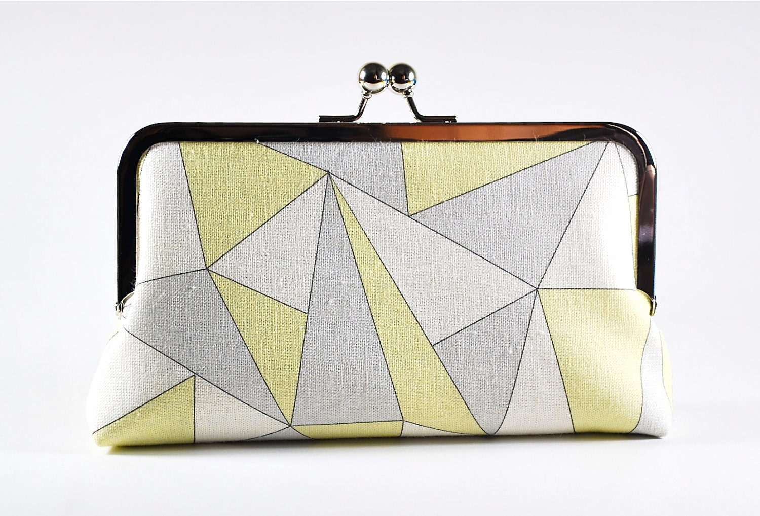 Original geometric design on hemp/cotton