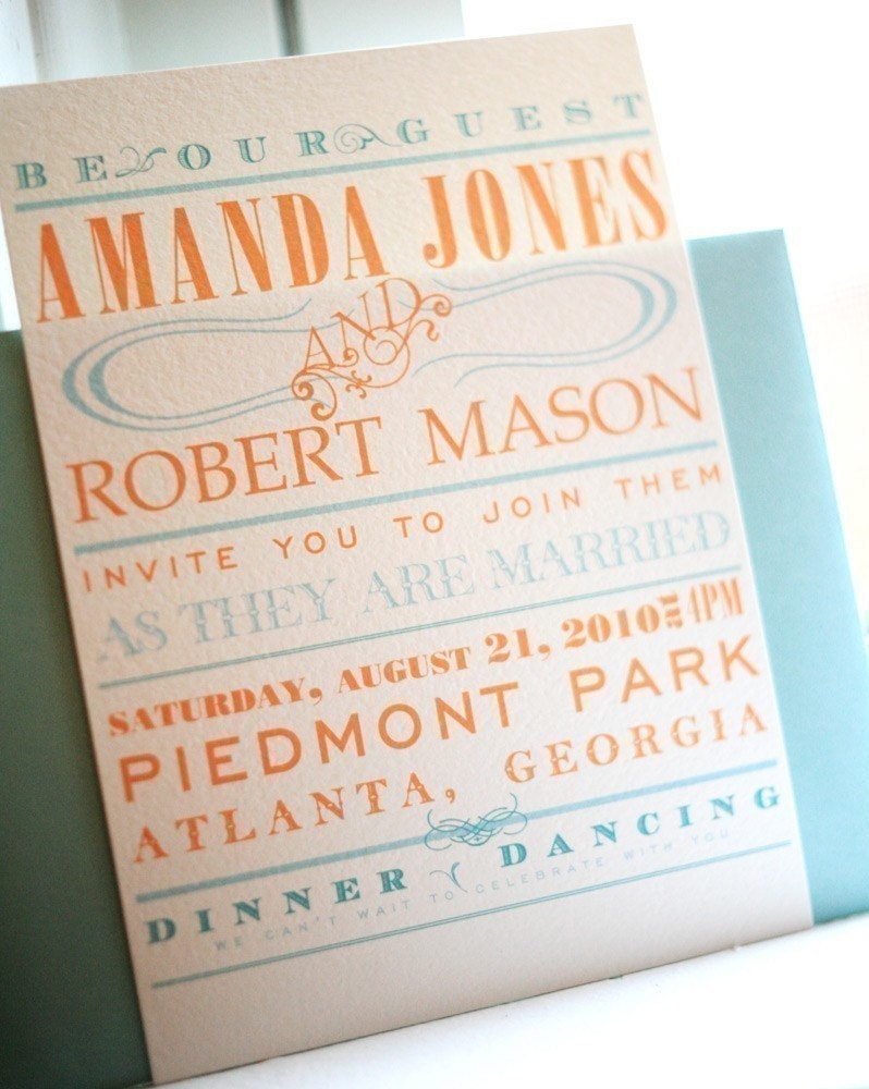 Carnivale Wedding Invitation