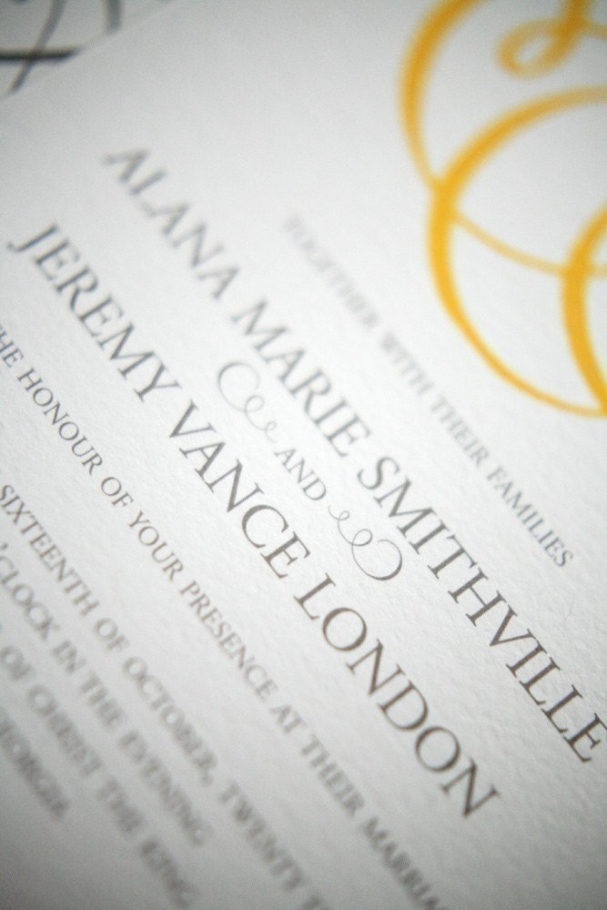 Grande Flourish Invitation Suite