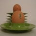 Vi n t a g e  Avacado Green Egg Cups/Holders Rosti Denmark Set of Five
