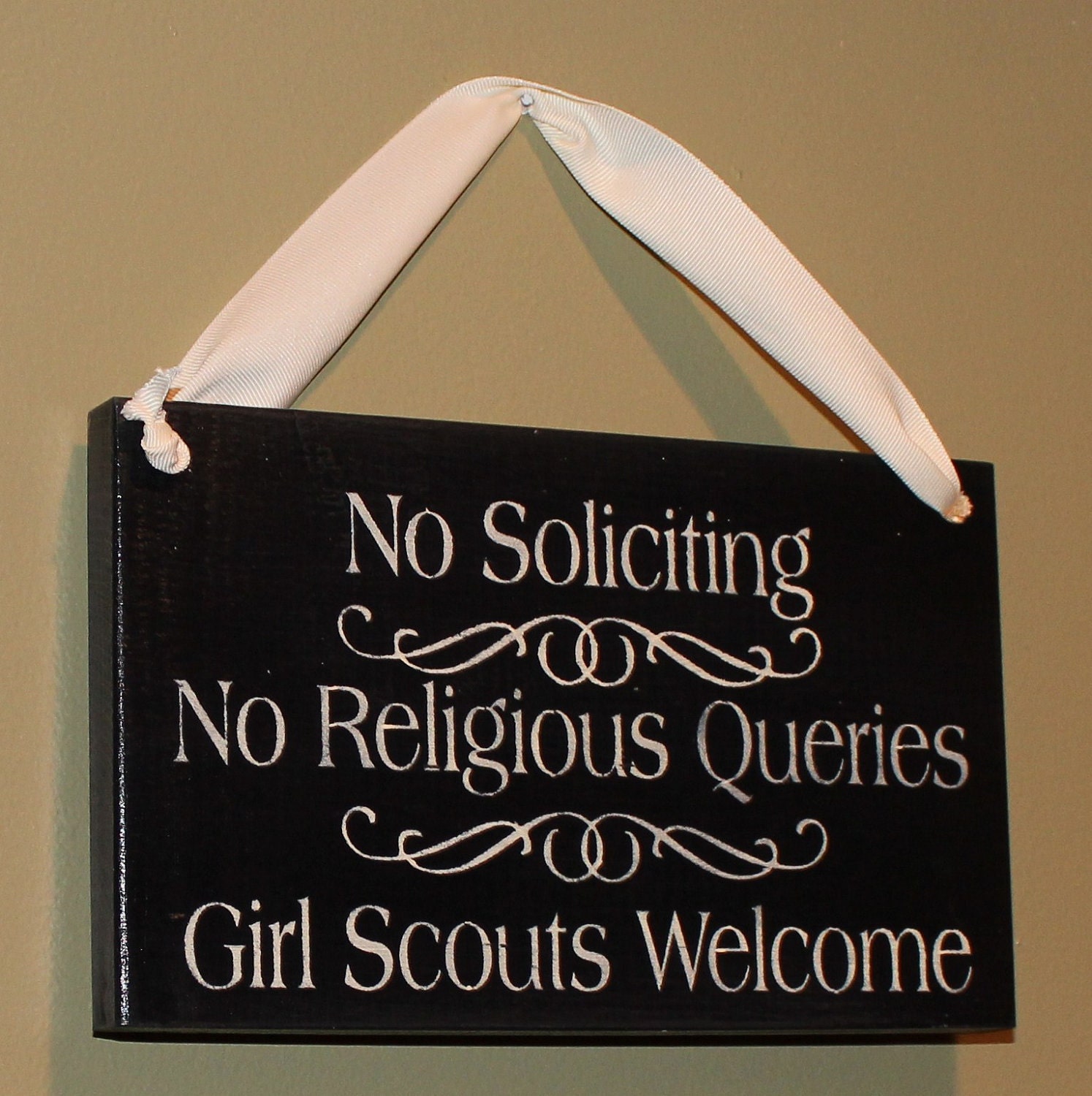 No Soliciting No Religious Queries Girl By TheGingerbreadShoppe no-soliciting-no-religious-queries-girl-by-thegingerbreadshoppe