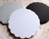 Black - Grey - White Scallops - 100