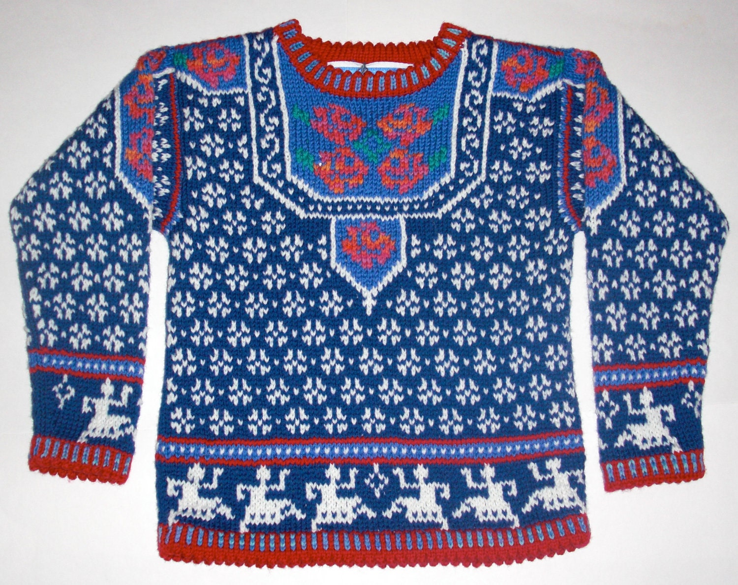 Five/Six Year Norwegian Roses Sweater