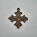 Trinity Brass Co. - Small Cross Charm, Vintage Patina. Sold Individually. (F476)