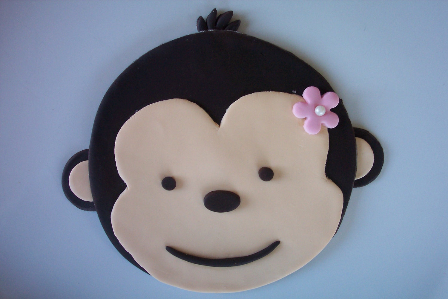 Mod Monkey Girl Cake Topper